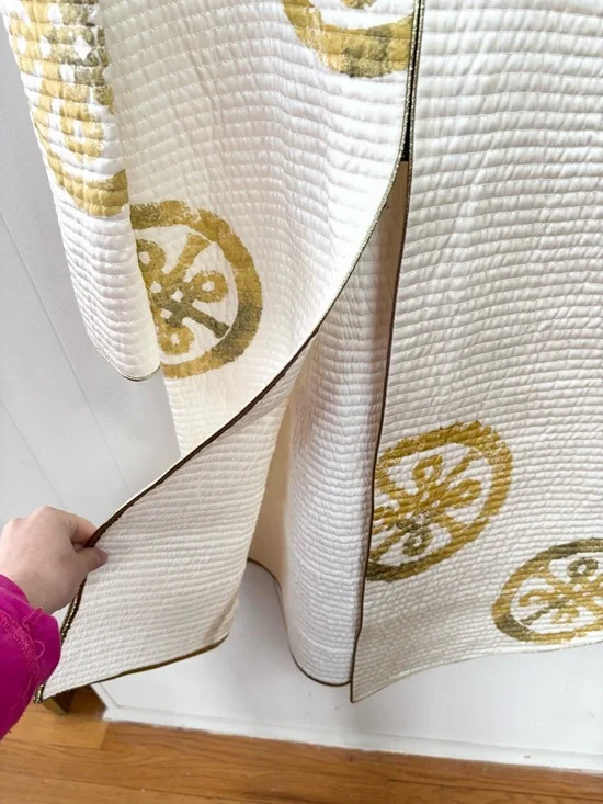 Mary McFadden silk jacket 1980s collection silk mid length size 14 vintage - Picture 3 of 6